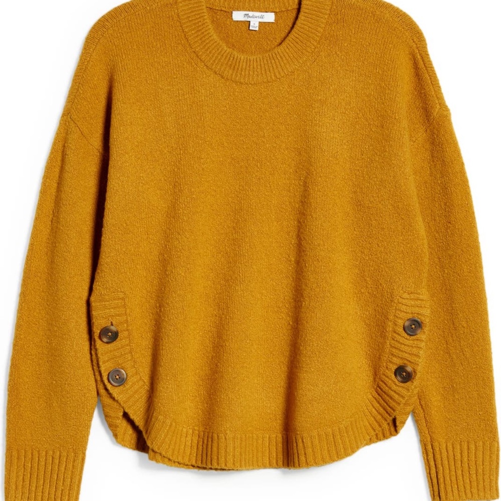 MADEWELL Side Button Sweater, XS